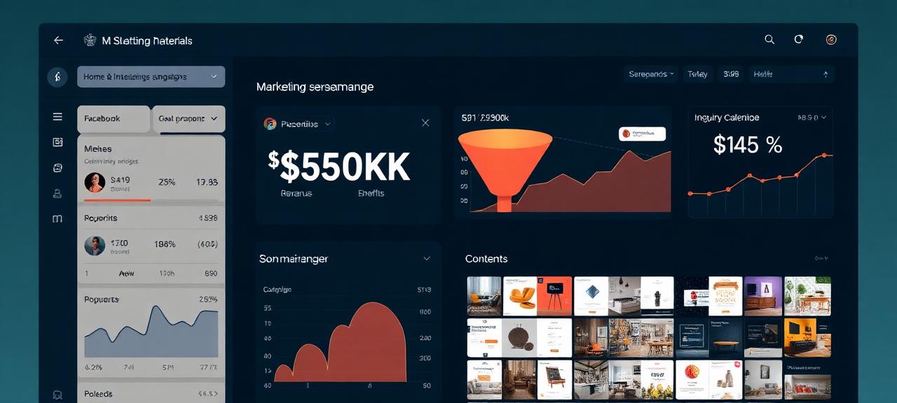 家居建材行业海外询盘数据看板示意