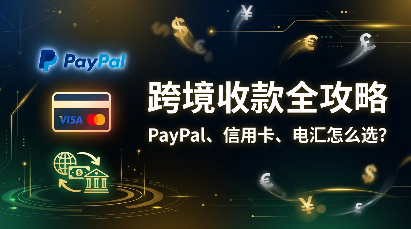 跨境收款全攻略：PayPal、信用卡、电汇怎么选？
